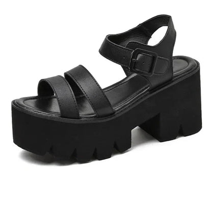 Norvielle Damen Plattform Sandalen Chunky
