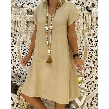 Damen Kleid Bequem Leicht Locker - Norvielle