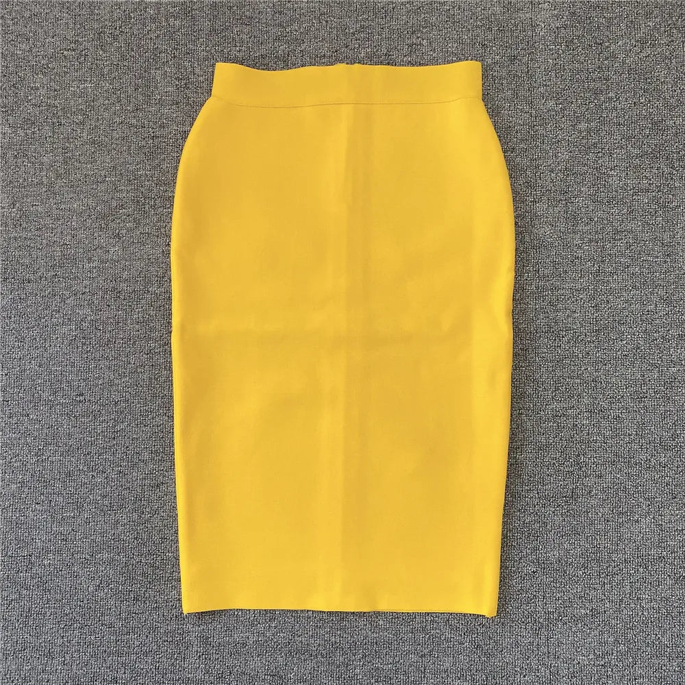 Damen Bleistiftrock Eleganter Rayon Rock für Party