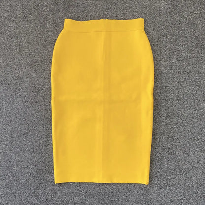 Damen Bleistiftrock Eleganter Rayon Rock für Party