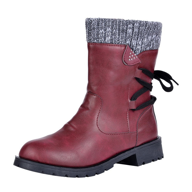 Norvielle Herren Stiefel Grako Leder Retro Metall Schnalle