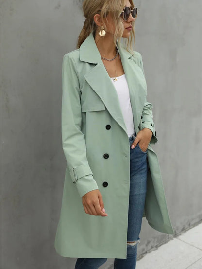 Norvielle Damen Trenchcoat Stilvoll