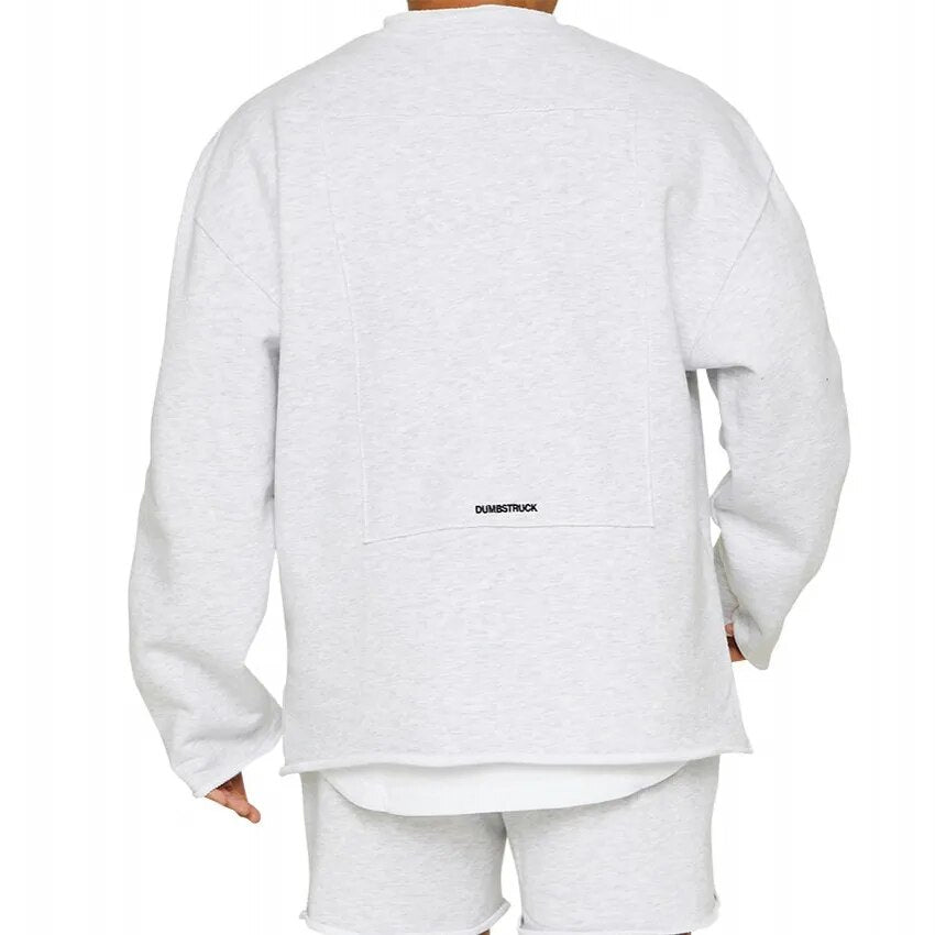 Herren Pullover Klassisch Weich Grau