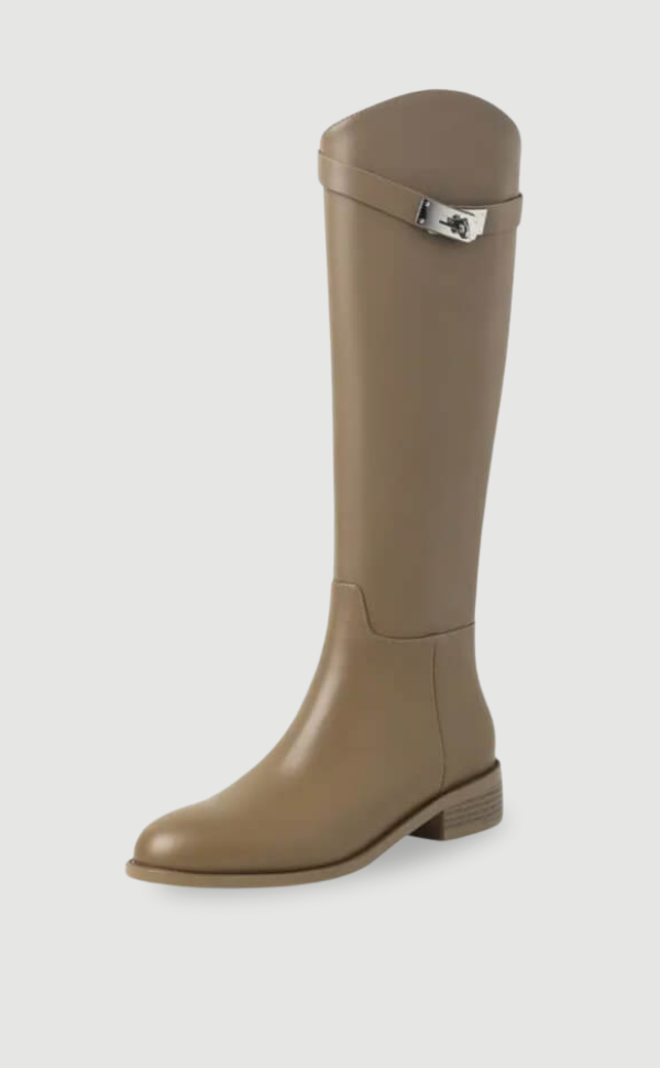 Damen Reitstiefel Leder Elegantes Design