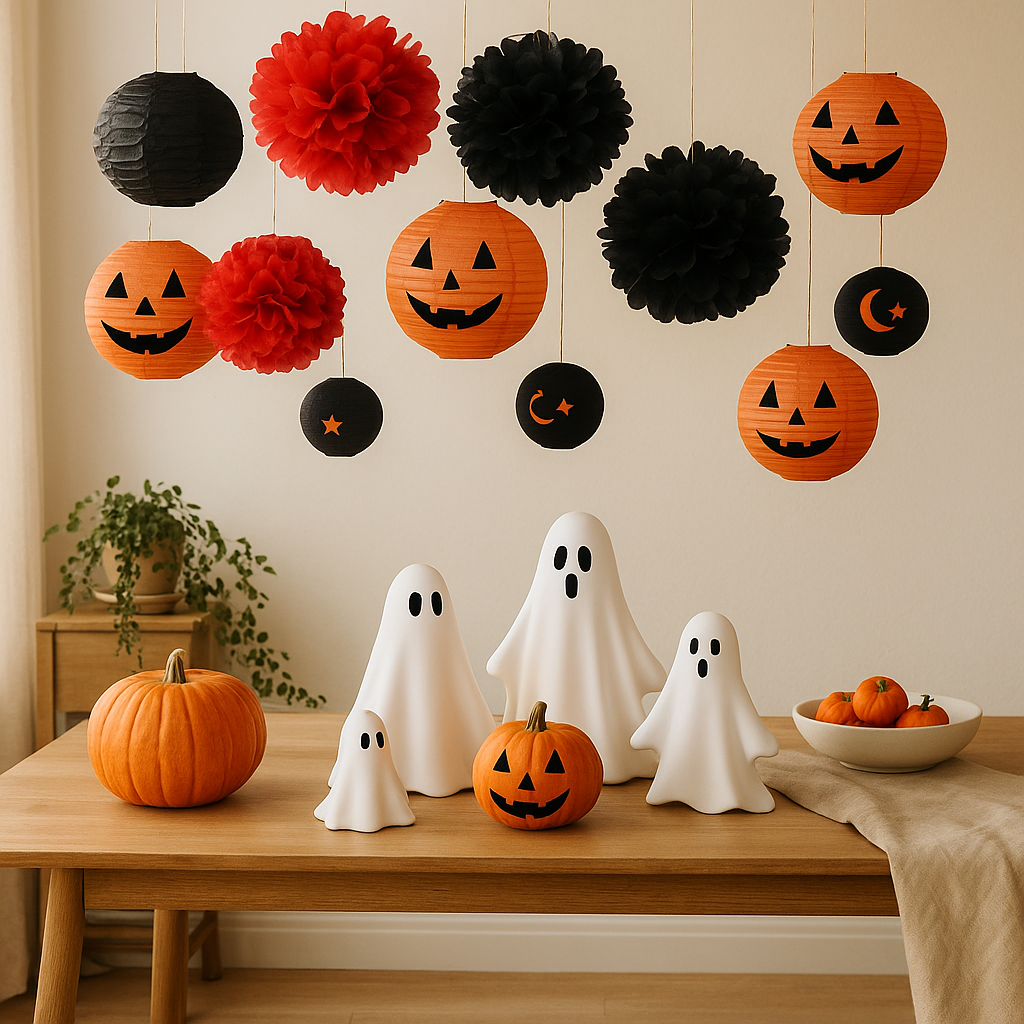 Halloween Papierlaterne Hängend Dekoration Set - Norvielle