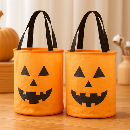Halloween Kürbistasche mit LED Lichtern für Trick or Treat - Norvielle