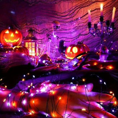 Halloween Solar-Lichterkette Außendekoration