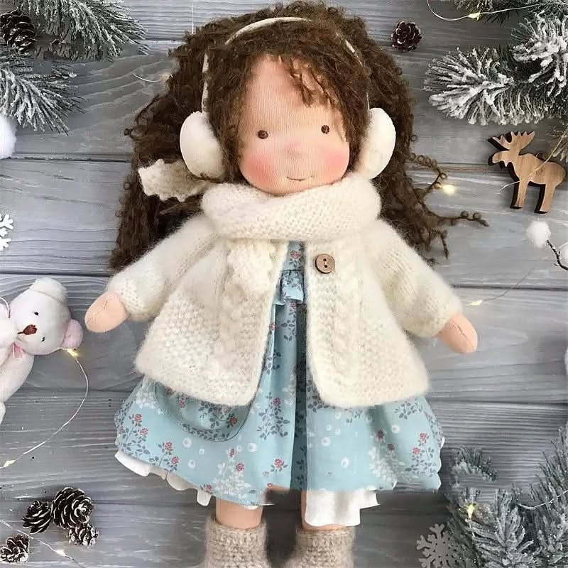 Mirabella Waldorfpuppe Baumwolle Handgemacht Zubehör - Norvielle
