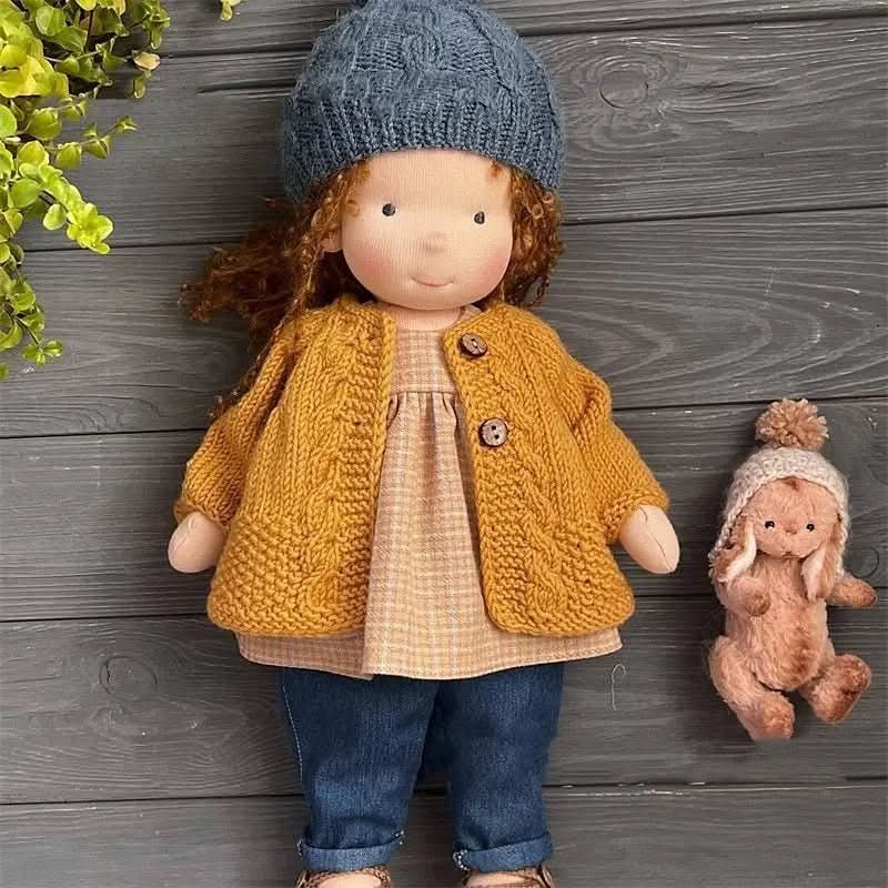 Mirabella Waldorfpuppe Baumwolle Handgemacht Zubehör