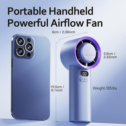 Kabelloser Handventilator Wiederaufladbarer Akku Tragbar