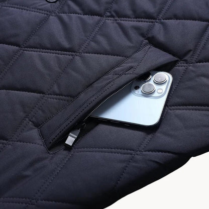 Herren Steppjacke Gleichmäßige Steppung Neutral