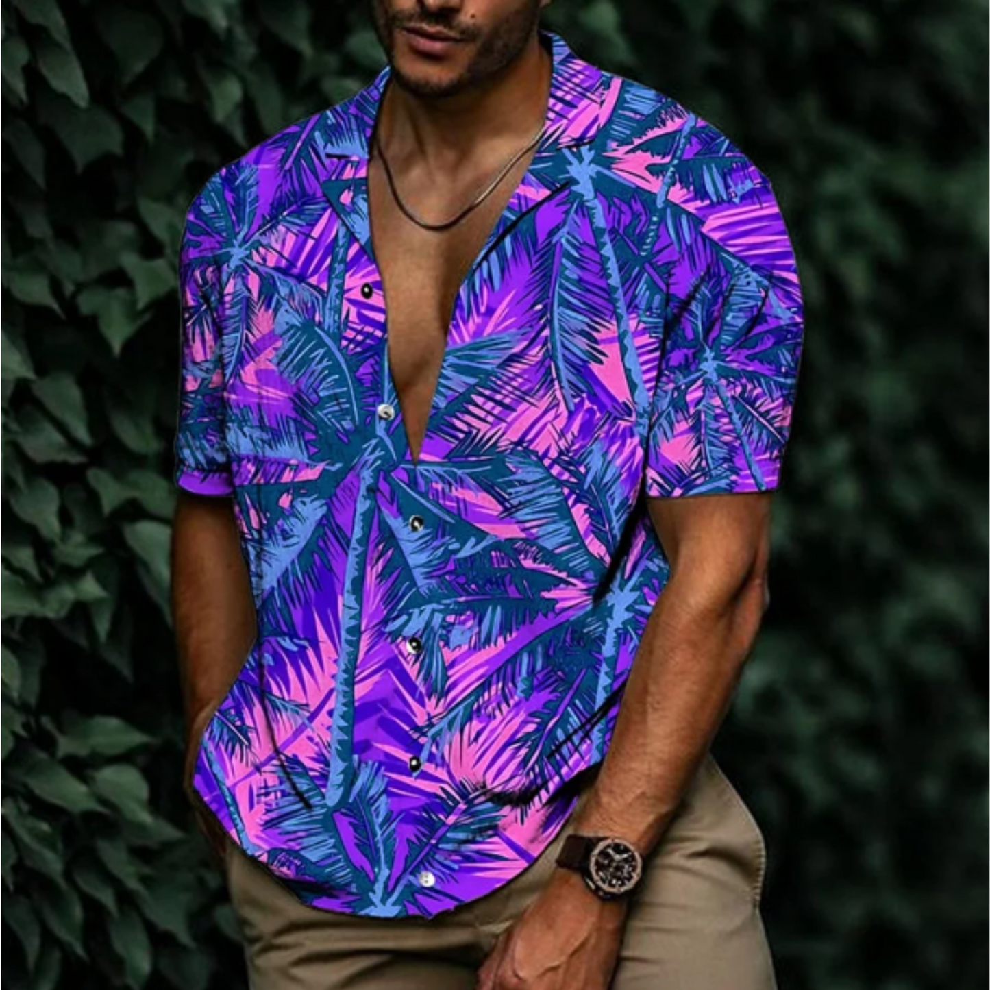 Hawaiihemden Florale Herrenbluse - Norvielle