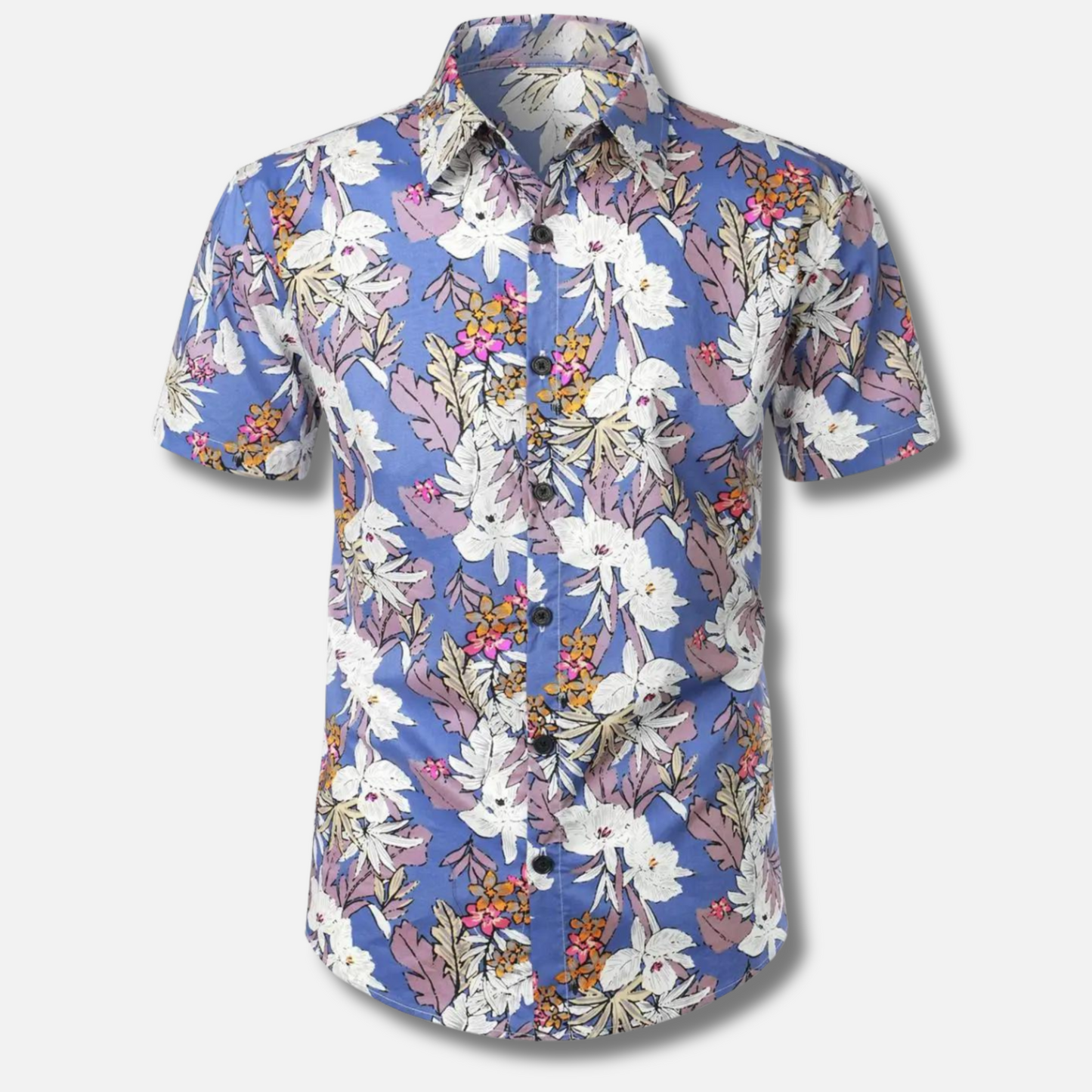 Männer Hawaiihemden Blume Muster Baumwolle - Norvielle