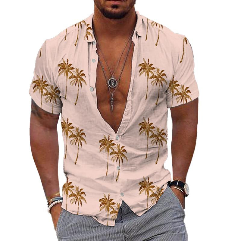 Herren Sommerhemd Kurzarm Hawaiihemd - Norvielle