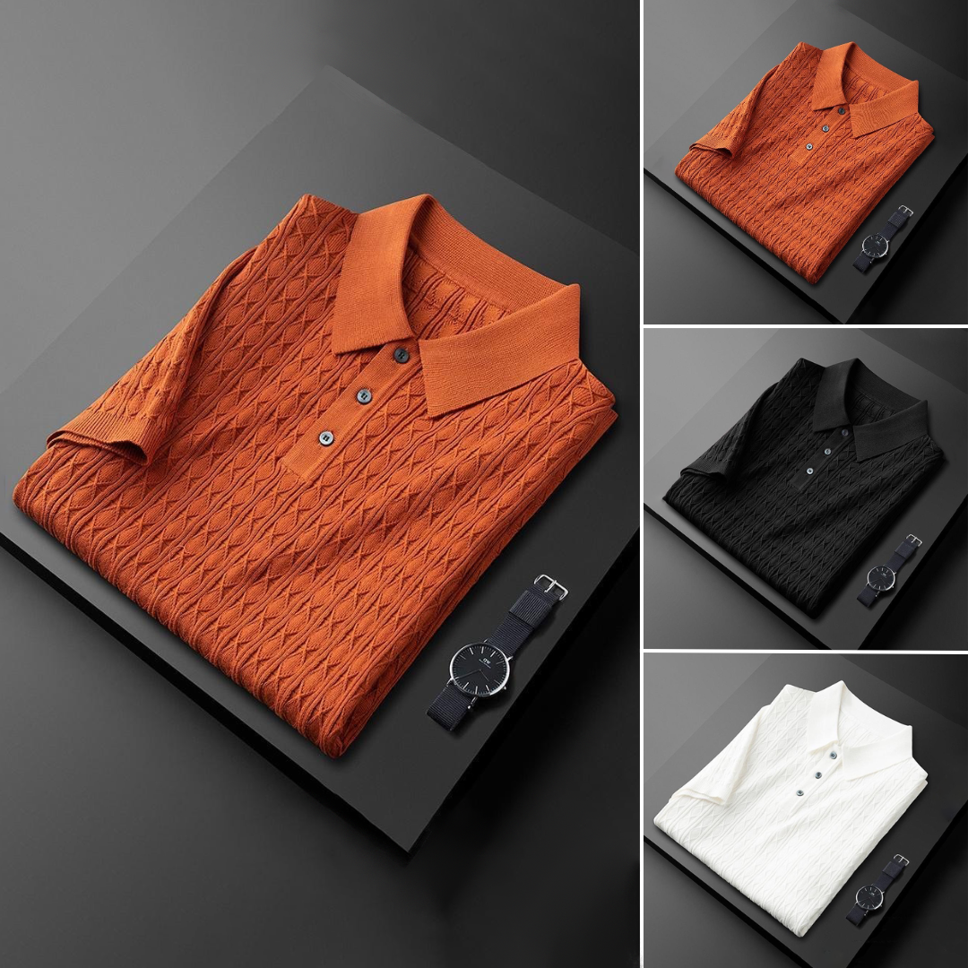 Herren Poloshirt Baumwolle Weiß