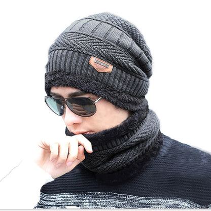 Unisex Wärme Mütze Thermo Strick Schutz