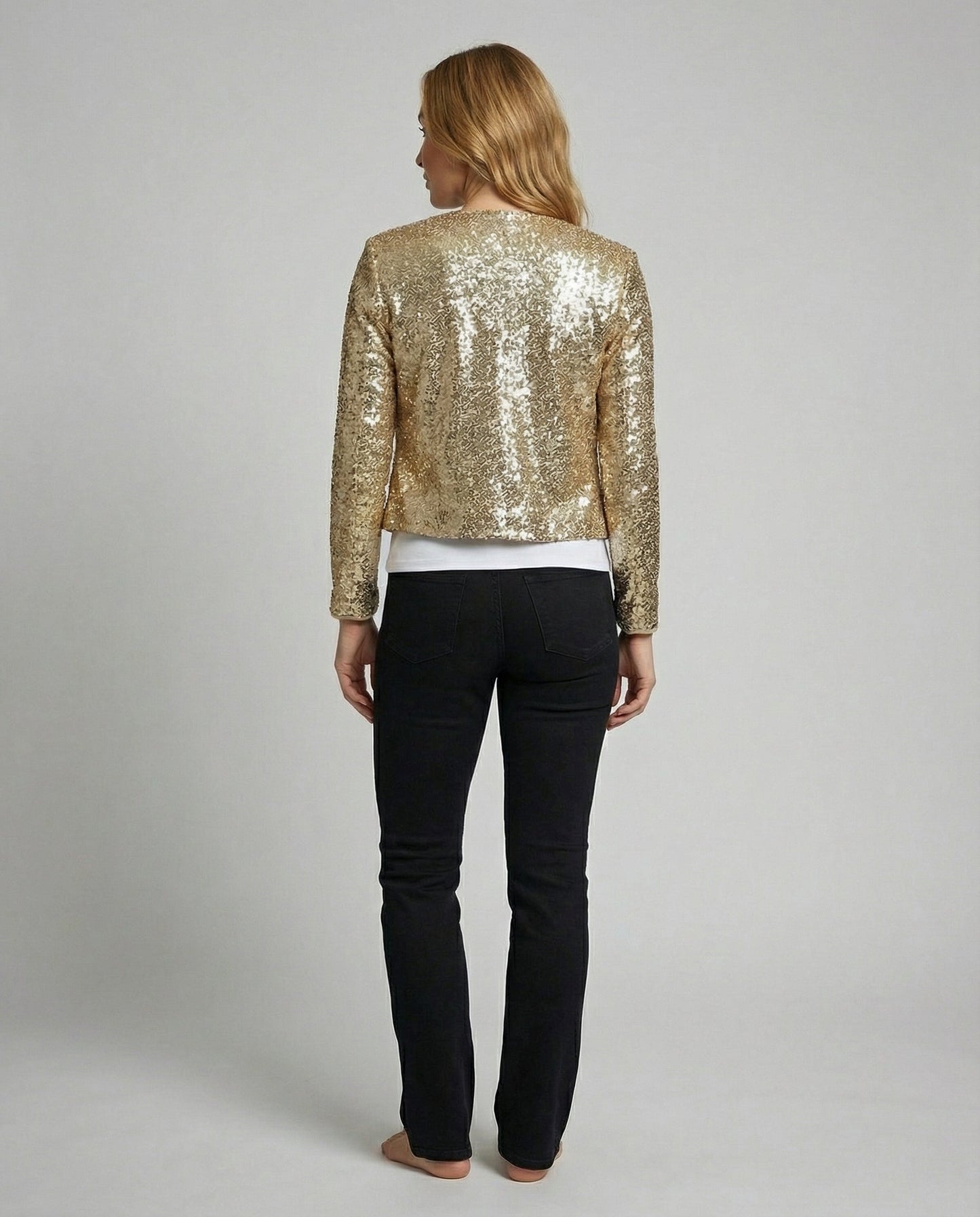 Damen Glitzerjacke Abendkleid Norvielle