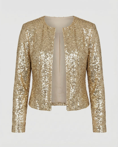 Damen Glitzerjacke Abendkleid Norvielle