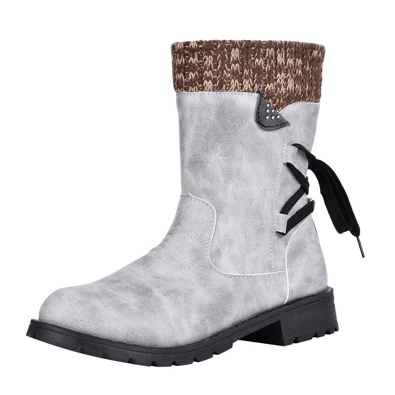 Norvielle Herren Stiefel Grako Leder Retro Metall Schnalle