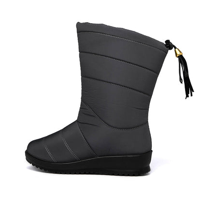 Damen Winterstiefel Gefüttert Warm Rutschfest