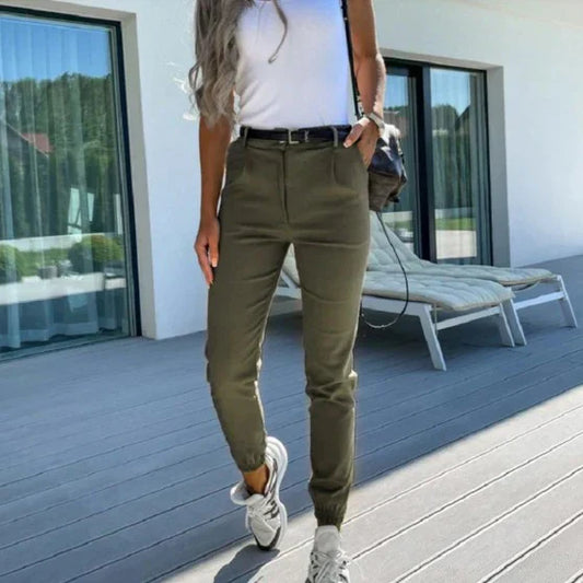 Stylische Herren Chino Hosen Baumwolle Beige - Norvielle