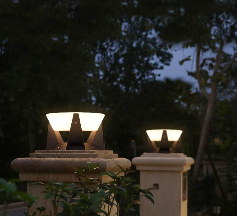 Solar LED Außenlampe Geometrisches Design
