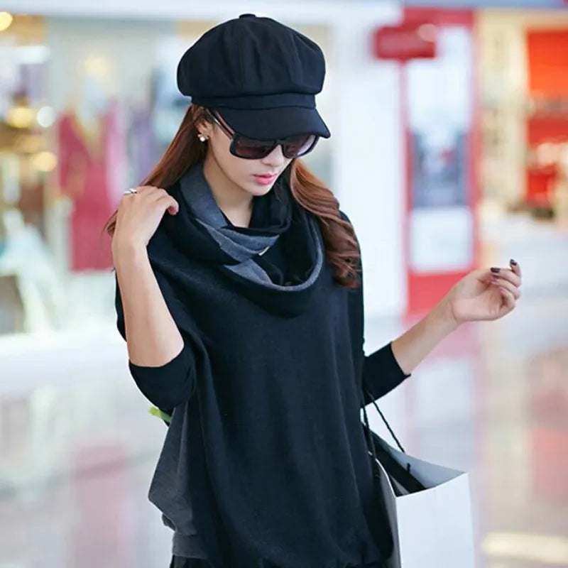Norvielle Damen Ballonmütze Vintage Stil Woll