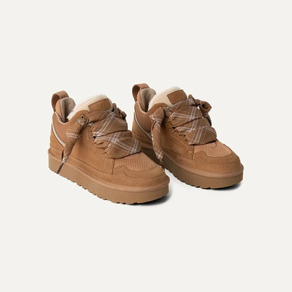 Norwelle Damen Winter-Sneaker Veloursleder Plateau