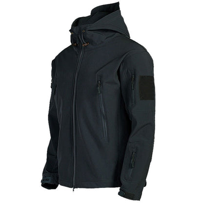 Herren Outdoor Jacke Wasserdicht Gerade Form