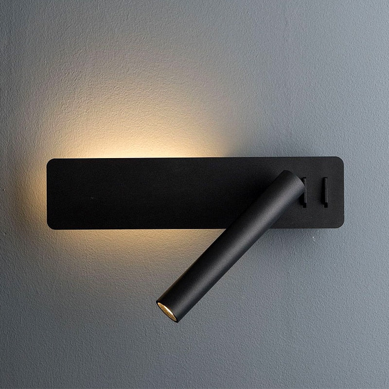 Drehbare LED Lesewandleuchte fürs Bett