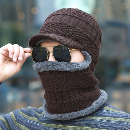 Unisex Wärme Mütze Thermo Strick Schutz