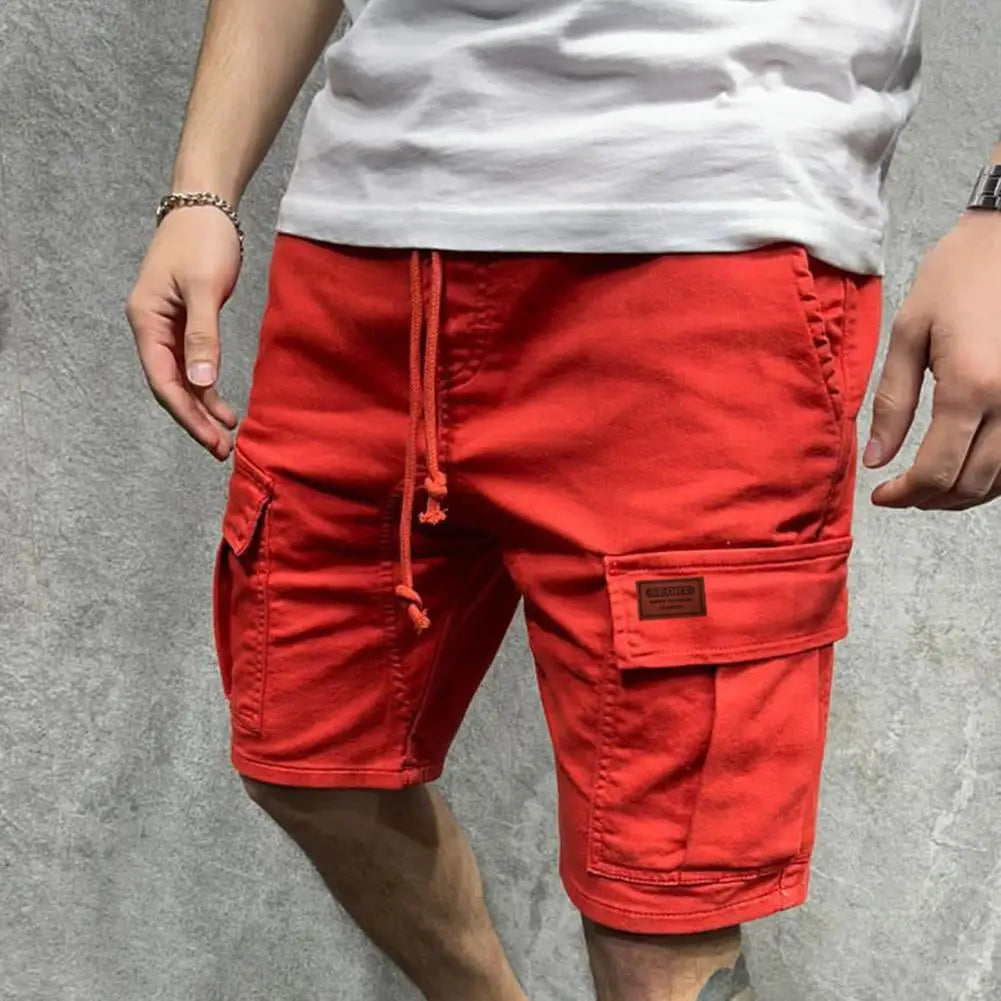 Herren Cargo Shorts Robust Vieltaschen Beige