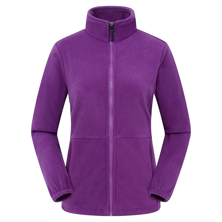 Damen Softjacke Weich Gefüttert Stehkragen