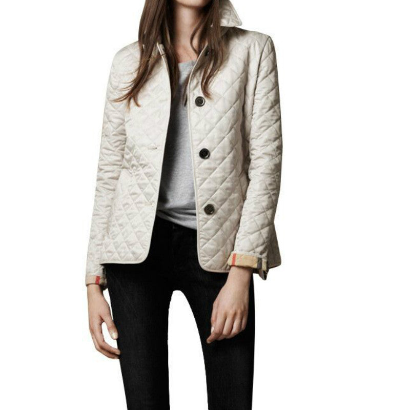 Norvielle Übergangsjacke Quilted Steppjacke Beige