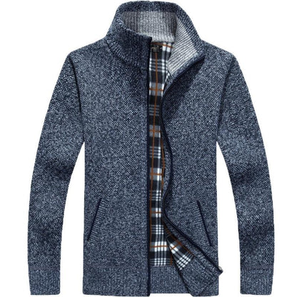 Herren Kurzcardigan Reißverschluss