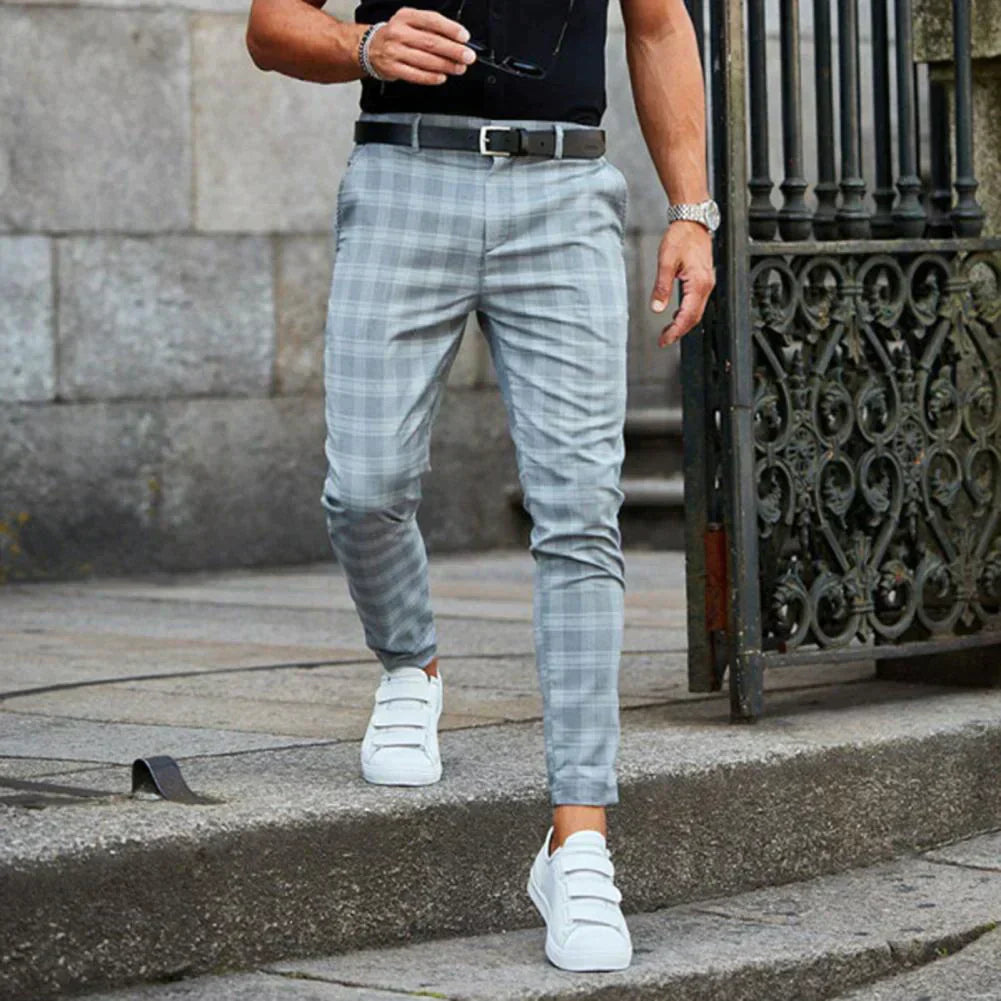 Herren Chino Hosen Slim Fit Beige