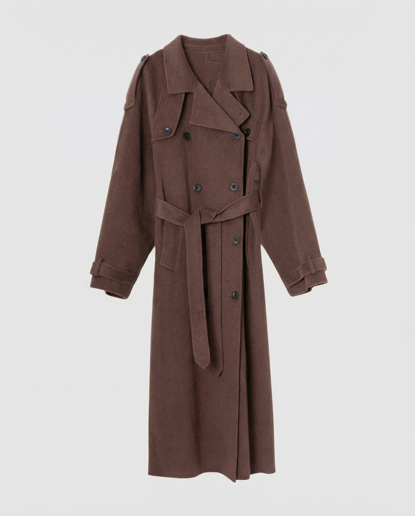 Damen Oversized Wollmantel Bequem