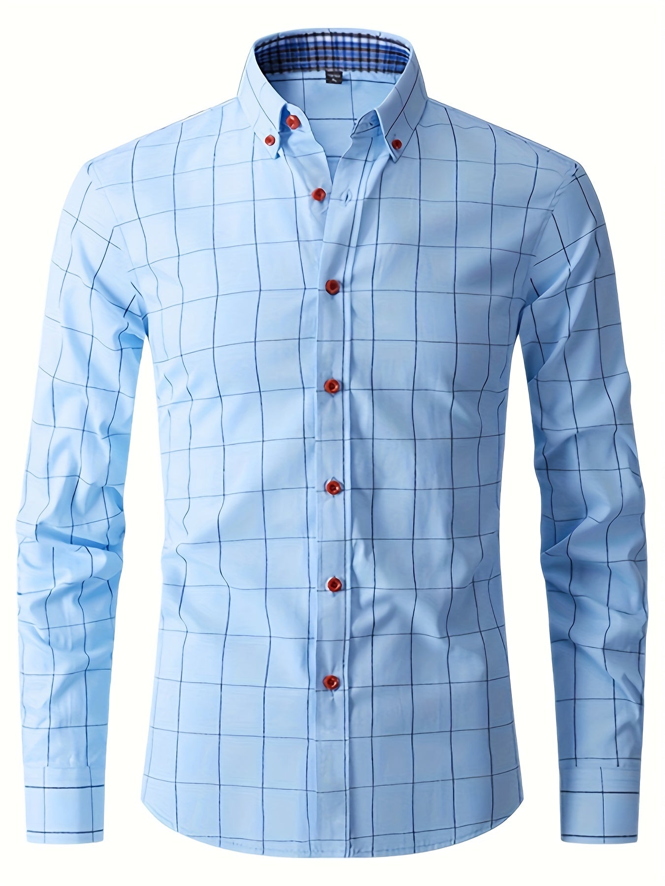 Herren Oxford Hemd Slim Fit Langarm Weiß - Norvielle