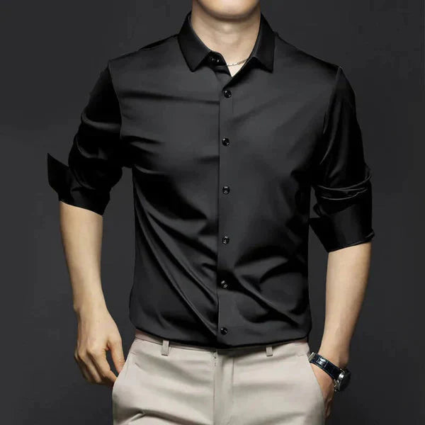 Herren Oxford-Hemd Knitterfrei Bügelfrei Weiß - Norvielle