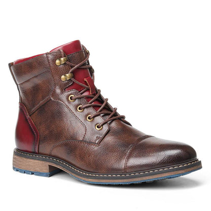 Norvielle Herren Stiefel Oxford Boots Leder