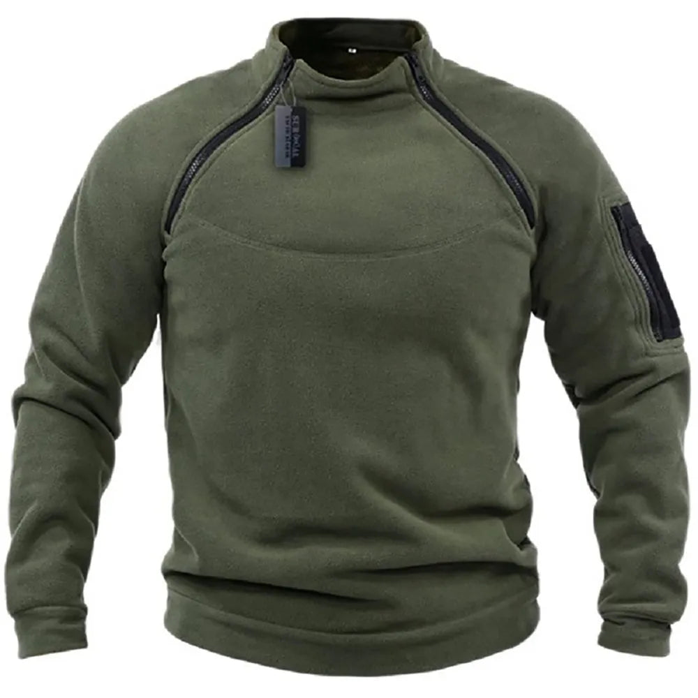 Taktisches Sweatshirt Militär-Style Reißverschluss Norvielle