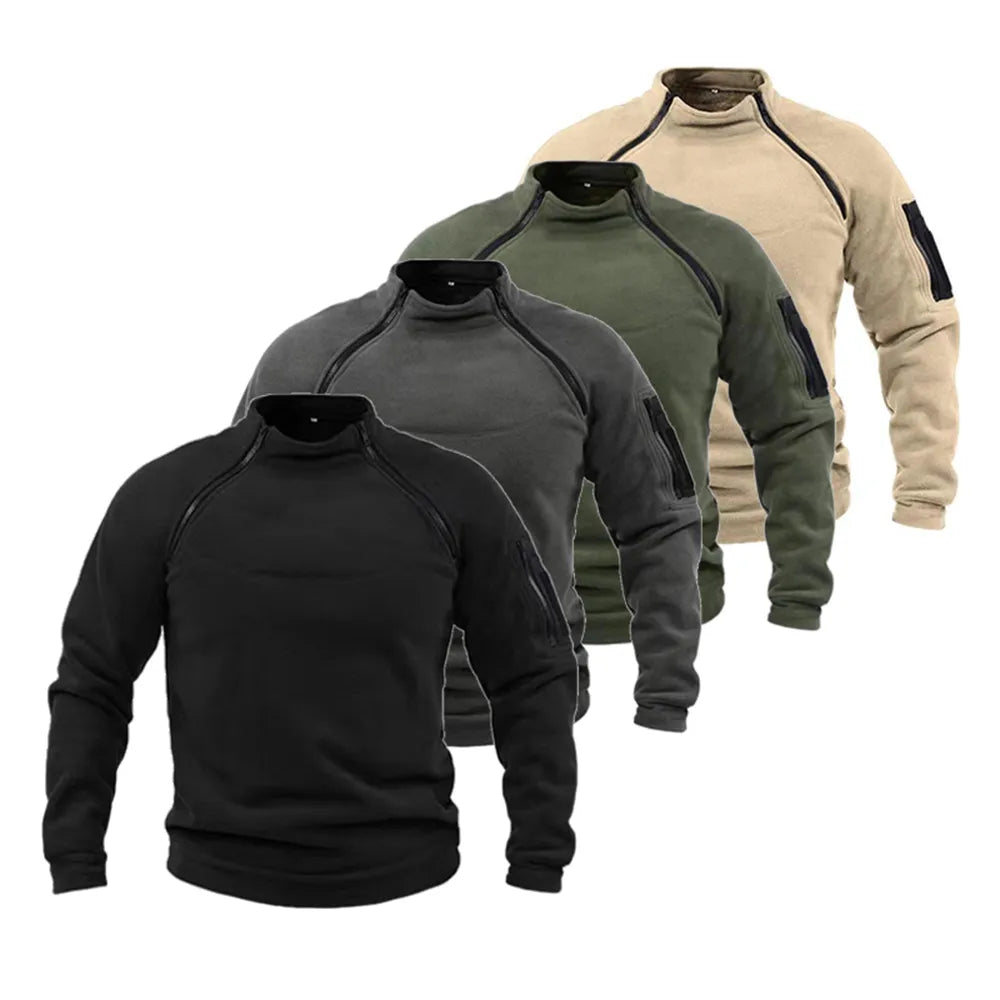 Taktisches Sweatshirt Militär-Style Reißverschluss Norvielle - Norvielle