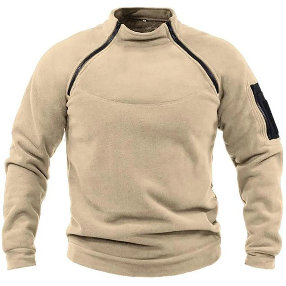 Taktisches Sweatshirt Militär-Style Reißverschluss Norvielle