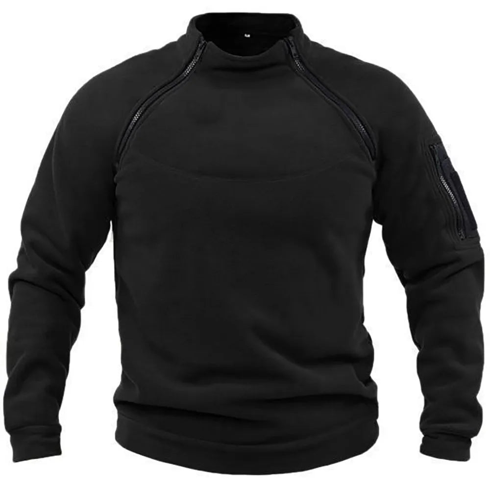 Taktisches Sweatshirt Militär-Style Reißverschluss Norvielle