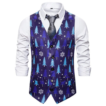Herren Blazer Slim Fit 3D Vintage Stil