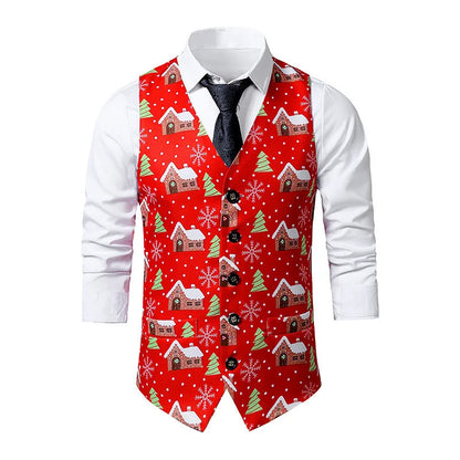 Herren Blazer Slim Fit 3D Vintage Stil