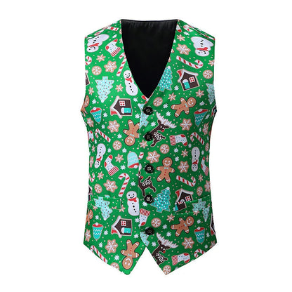 Herren Blazer Slim Fit 3D Vintage Stil