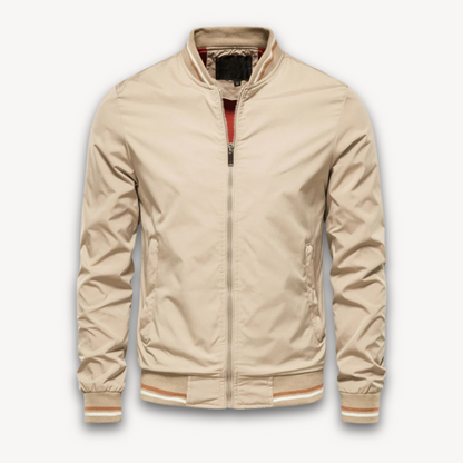 Leichte Bomberjacke Stehkragen Freizeitjacke