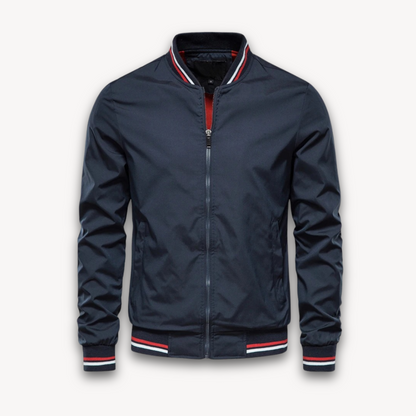 Leichte Bomberjacke Stehkragen Freizeitjacke