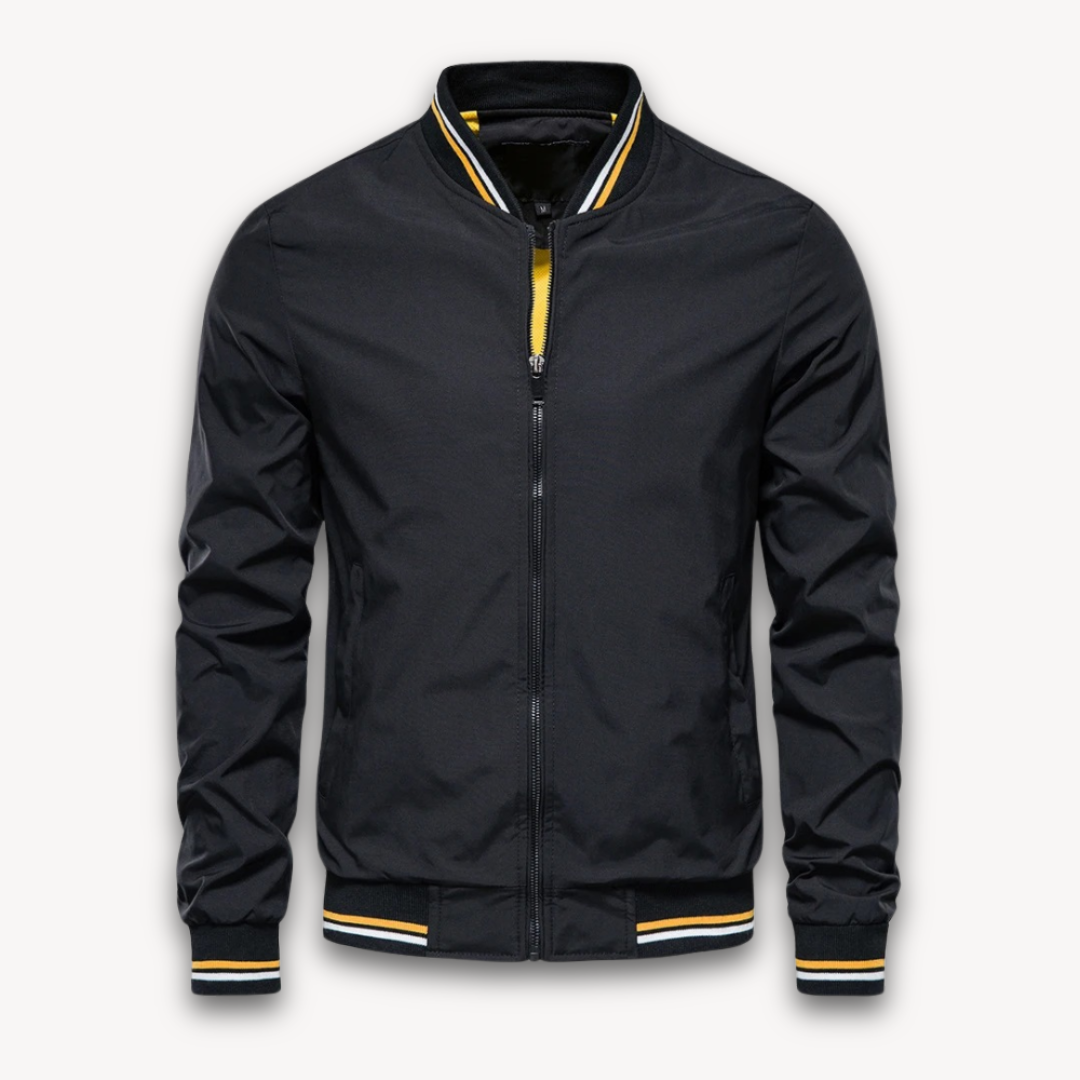 Leichte Bomberjacke Stehkragen Freizeitjacke